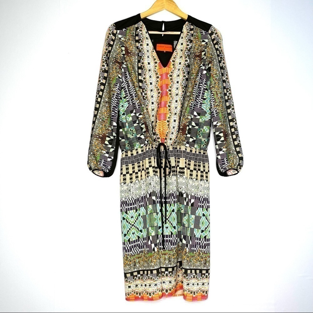 Clover Canyon Multicolor Gem and Geometric Print Knee Length Dress US XS - Picture 1 of 7